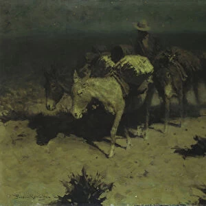 A Pack Train, 1909 (oil on canvas)