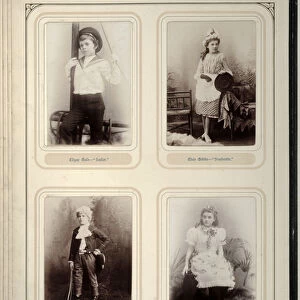 Page from a souvenir album of the Juvenile Fancy Dress Ball, Leeds