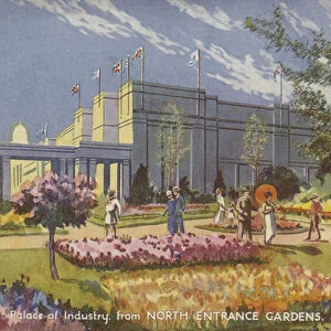 Palace of Industry, British Empire Exhibition, Wembley, 1924 (colour litho)