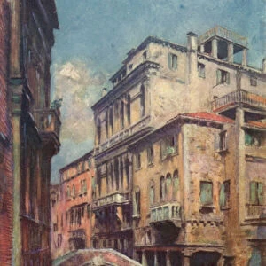 Palazzo Widman (colour litho)