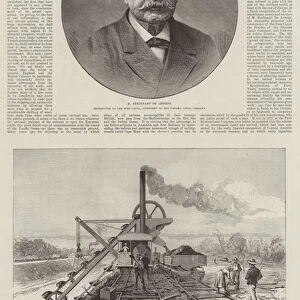 The Panama Ship Canal (engraving)