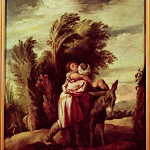 The Parable of the Good Samaritan (oil on canvas)