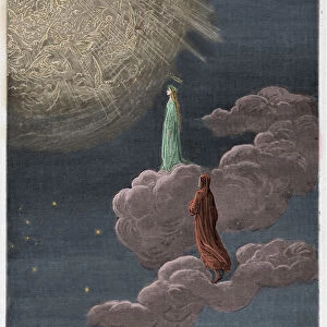 Paradiso, Canto 14 : Dante and Beatrice translated to the sphere of Mars