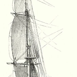 Un paratonnerre de navire francais (engraving)