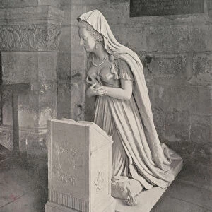 Paris: Effigy and Tomb of Marie Antoinette (b / w photo)