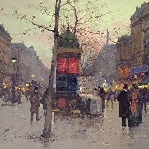 Paris street scene (w / c on paper)