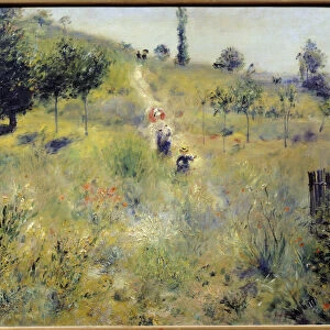 Path rising in the high herbs Painting by Pierre Auguste Renoir (1841-1919) 1875 Sun
