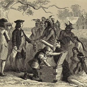 Penns Treaty with the Indians (engraving)