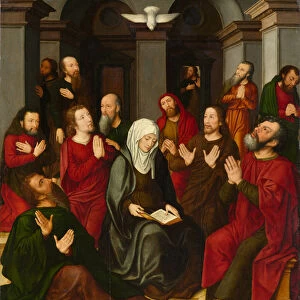 The Pentecost, 16th century (oil on panel)