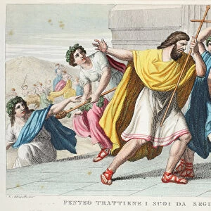 Pentheus Persecutes Bacchus Disciples or Penteo Trattiene I suoi da Seguire Bacco