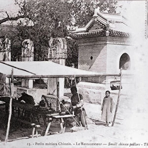 Pepetit metier: a Chinese restaurateur Photograph of the beginning of the 20th century