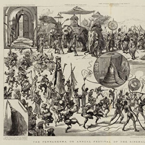 The Perraherra, or Annual Festival of the Singhalese at Kandy, Ceylon (engraving)