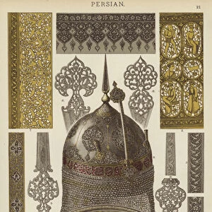 Persian, Metal Work (colour litho)