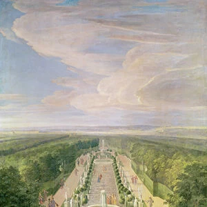 Perspective View of the Grove from the Galerie des Antiques at Versailles, 1688