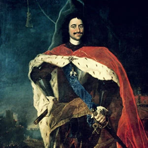 Peter the Great (1672-1725) (oil on canvas)
