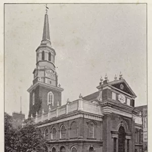 Philadelphia: Christ Church, Second, near Market Street (b / w photo)