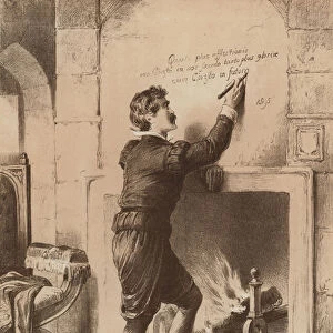 Philip Earl of Arundel, In the Tower under sentence of death (litho)