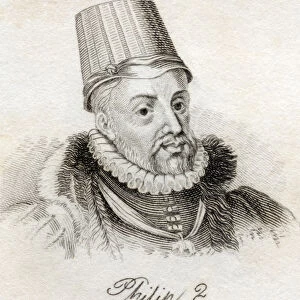 Philip II, from Crabbs Historical Dictionary, published 1825 (litho)