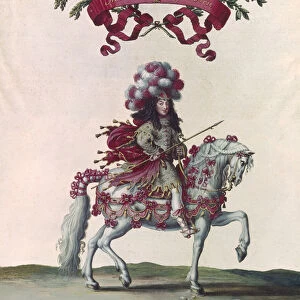 Philippe I (1640-1701) Duke of Orleans as the King of Persia, part of the Carousel