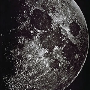 Photograph of the moon in 1865 (photo)