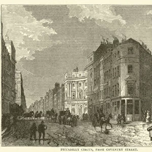 Piccadilly Circus, from Coventry Street (engraving)