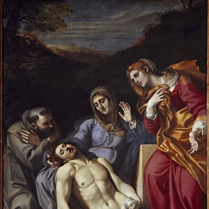 Pieta with St Mary Magdalene and St Francis (oil on canvas, 1602-1607)