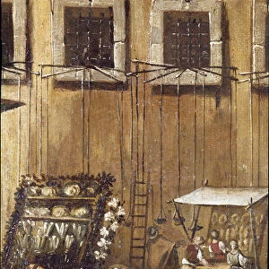 Place of the court of the Vicaria in Naples at the time of the revolution of Masaniello