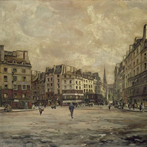 Place Maubert, Paris, 1888 (oil on canvas)