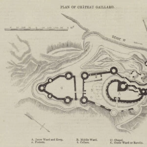 Plan of Chateau Gaillard (engraving)
