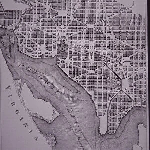Plan of the city of Washington DC as laid out by Major Pierre Charles L