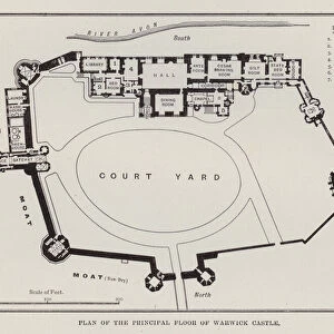 Plan of the Principal Floor of Warwick Castle (litho)