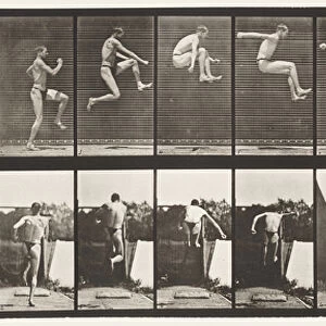 Plate 160. Jumping; Running Broad Jump (Shoes), 1872-85 (collotype on paper)