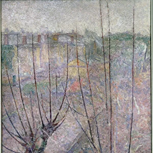 Pollarded Trees, Ashford, 1914 (oil on canvas)