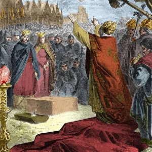 Pope Alexander III (Orlando Bandinelli) (Alessandro III) laid, in 1163