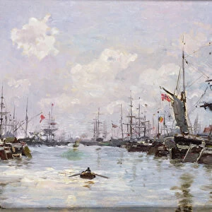 The Port (oil on canvas on panel)