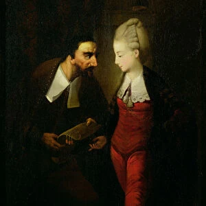 Portia and Shylock from The Merchant of Venice Act IV, scene i, c. 1778