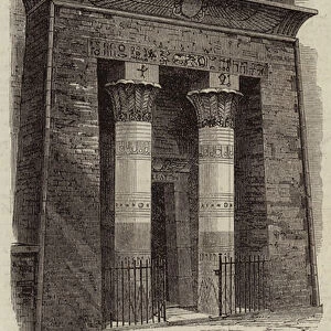 Portico of the Freemasons Hall, Boston, Lincolnshire (engraving)