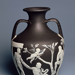 Portland Vase, owned by Erasmus Darwin, copy of original in British Museum, Etruria, c