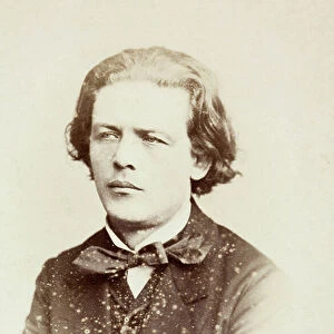 Portrait of Anton Rubinstein, 1860s (b/w photo)