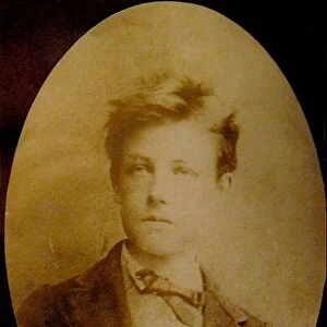 Portrait of Arthur Rimbaud aged 17, 1871 (b / w photo)