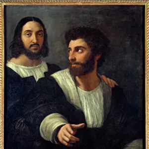 Portrait of the artist with a friend. Raffaello Sanzio dit Raphael (1483-1520)