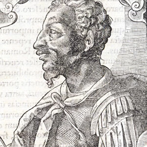 Portrait of Attila from the work of Bernardino Corio "