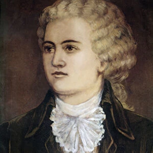 Portrait of the Austrian composer Wolfgang Amadeus Mozart (1756-1791