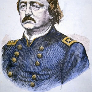 Portrait of Benjamin F. Butler (colour litho)