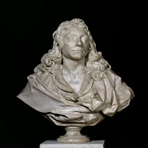 Portrait bust of Sir Christopher Wren, 17th century (marble)