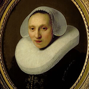 Portrait of Cornelia Pronck, Wife of Albert Cuyper, at the age of 33, 1633 (oil on panel)