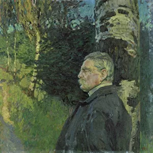 Portrait of Detlef von Liliencron (1844-1909) 1906 (oil on canvas)