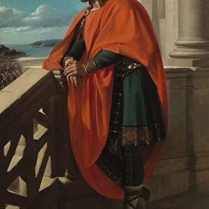 "Portrait du roi wisigoth Ataulf (Athavulf, Atawulf ou Athaulf) (410-415) Peinture de Raimundo de Madrazo y Garreta (1841-1920) 1888 Palais de las Cortes Madrid