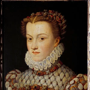 Portrait of Elisabeth of Austria (1554-1592) Queen of France, wife of Charles IX, c