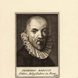 Portrait of Federico Barocci (circa 1535-1612), Italian Renaissance painter and printmaker
